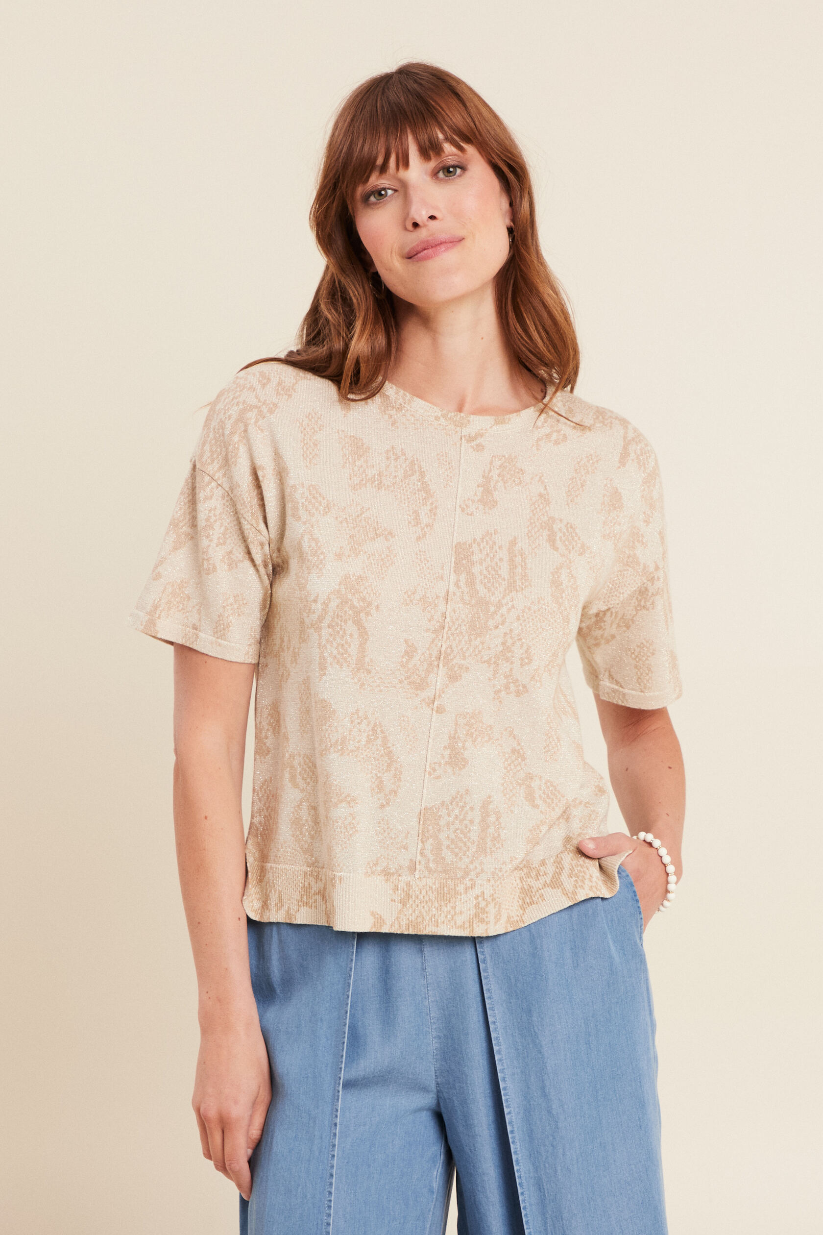 Pull col rond manches courtes, BREAL