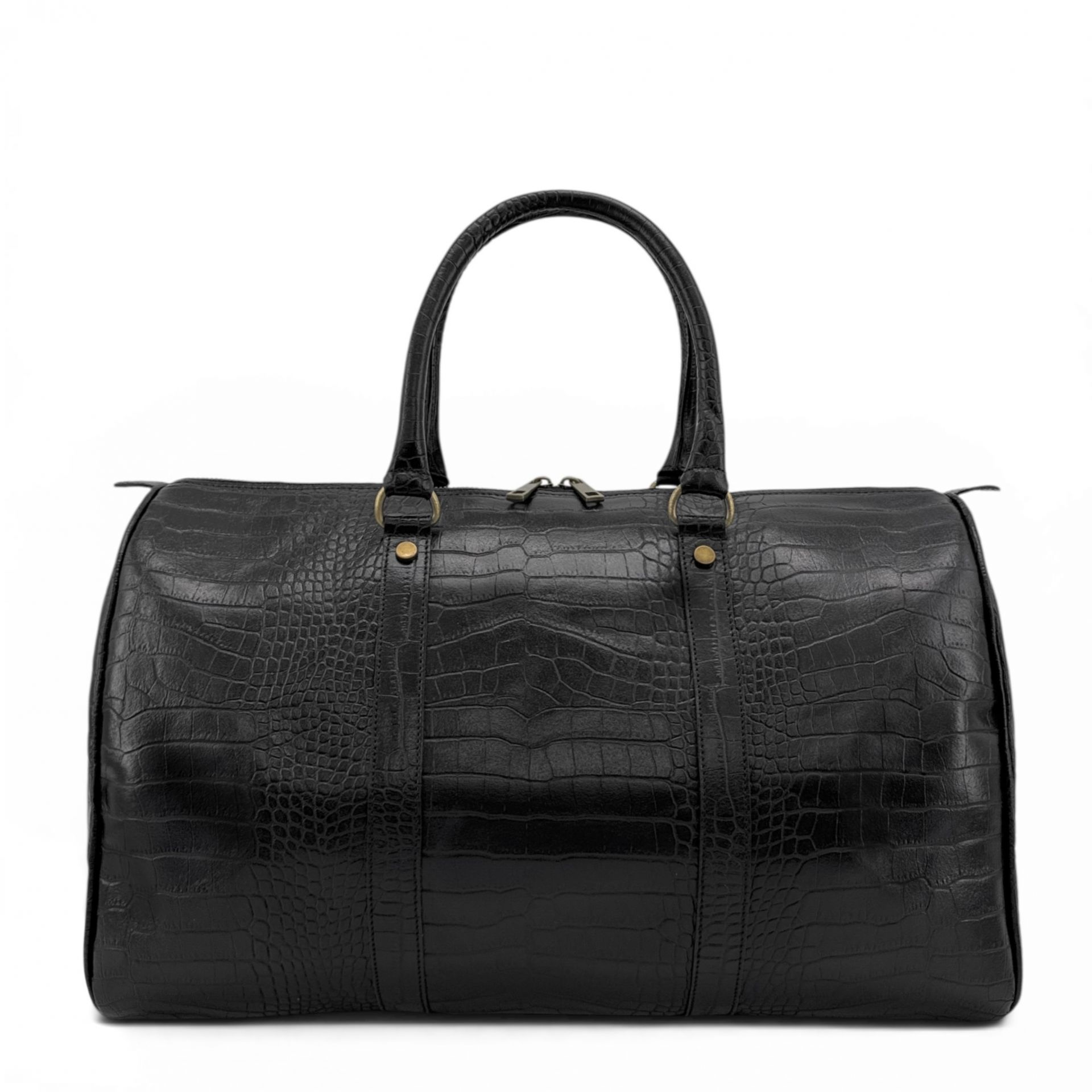 Sac de voyage en cuir embossé crocodile DARWIN, OH MY BAG