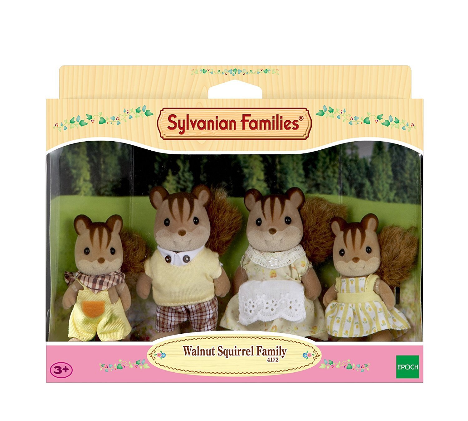 4172 Famille Ecureuil Roux Gris, SYLVANIAN FAMILIES