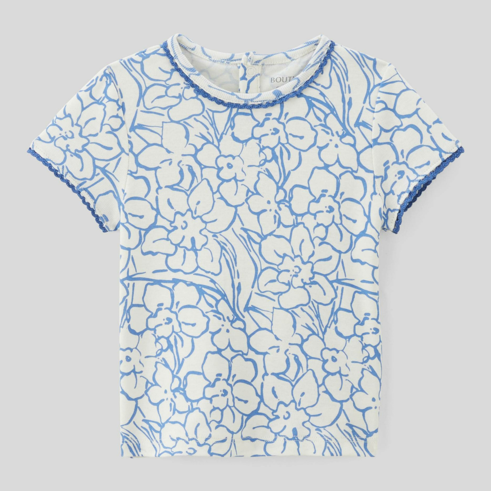 T-shirt manches courtes imprimé en coton BIO GOTS, BOUT'CHOU