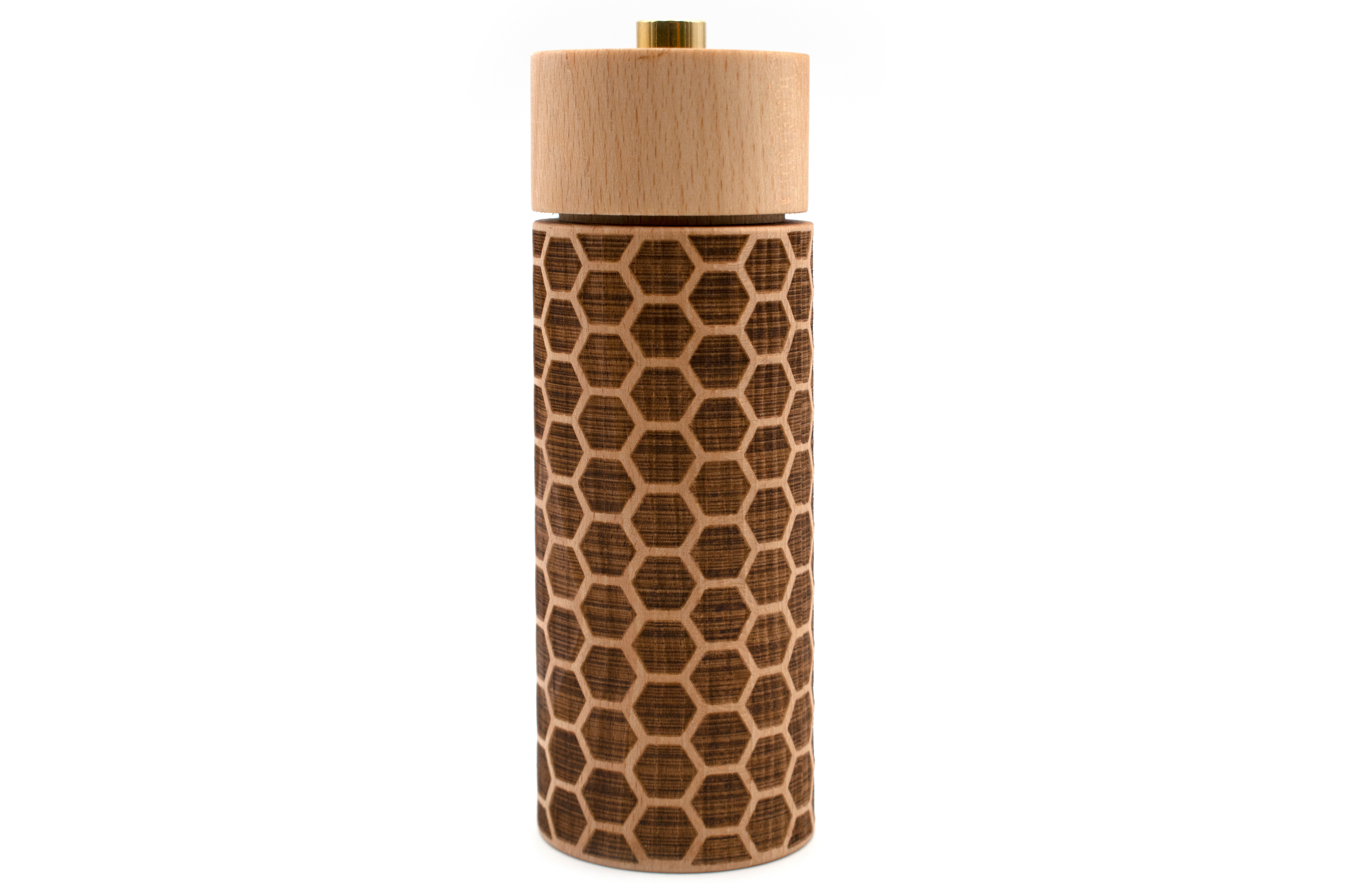 Moulin à Poivre en bois d'Hêtre, HONEYCOMB, BISETTI
