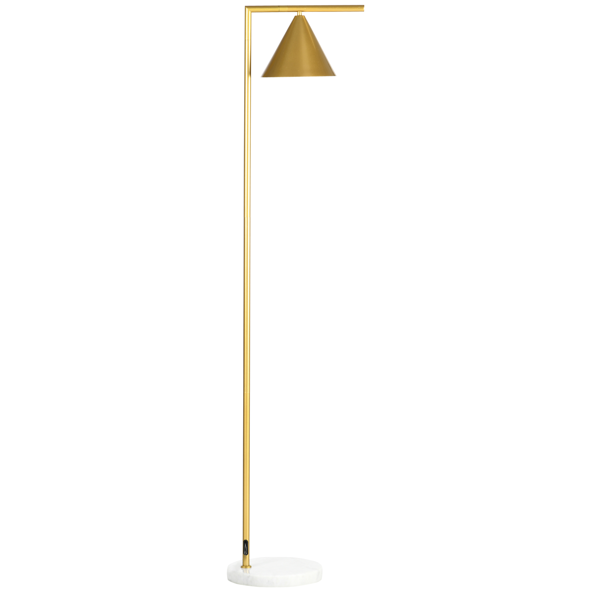 Lampadaire Acier Or, HOMCOM