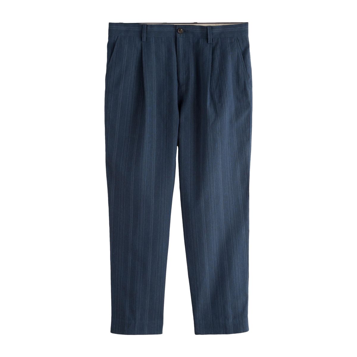 Pantalon de costume casual lin mélangé rayé, NEXT