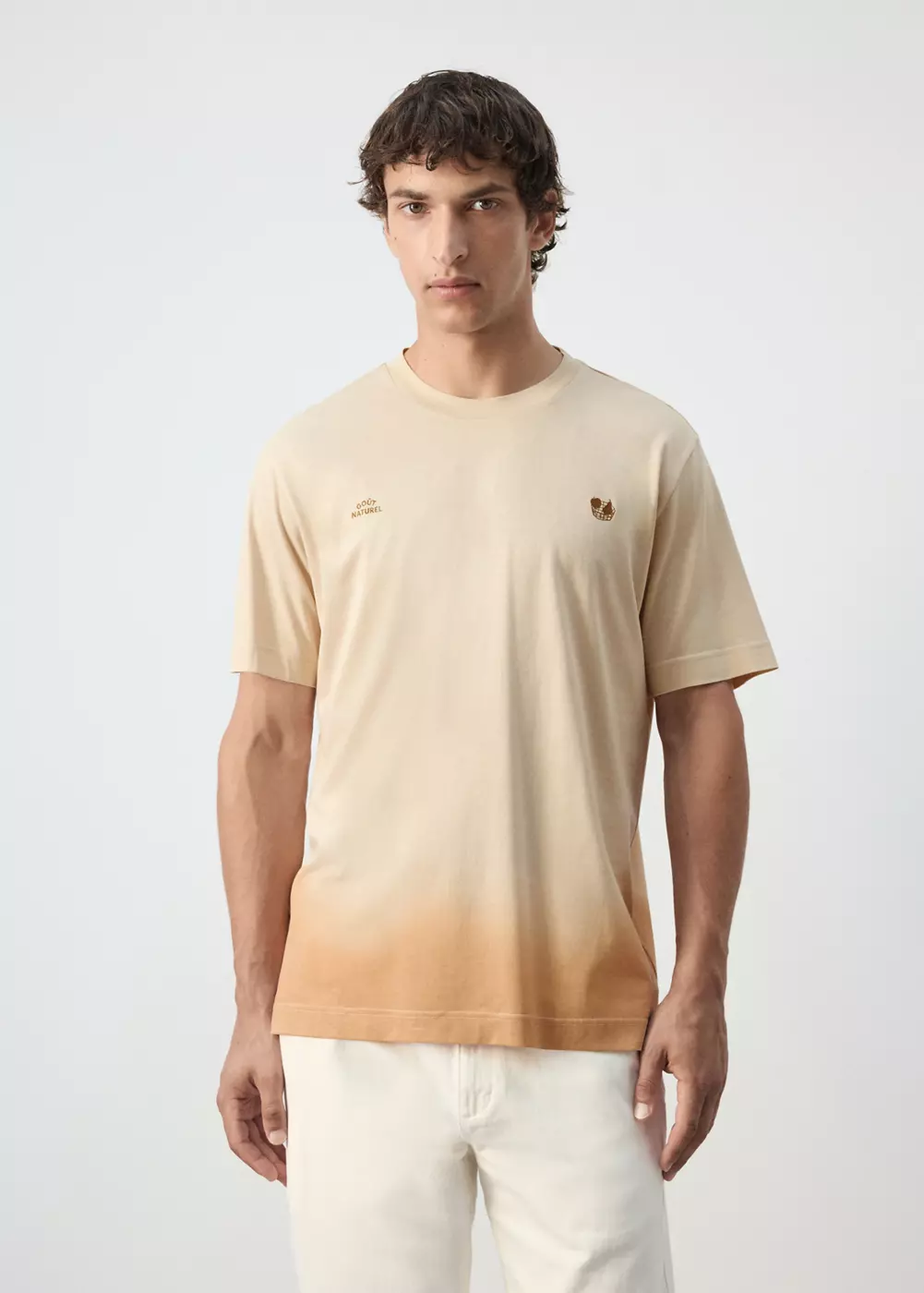 T-shirt 100 % coton imprimé, MANGO MAN