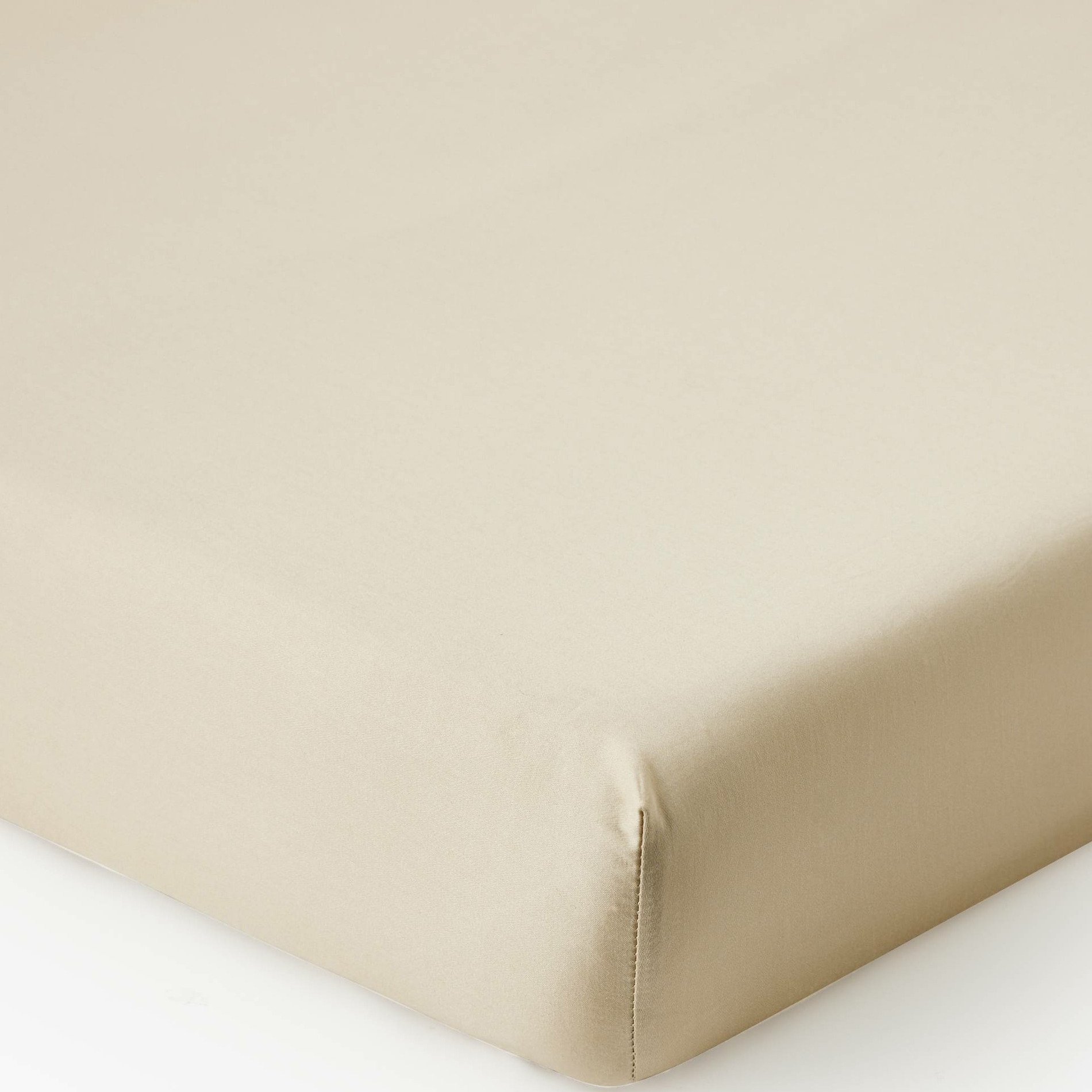 Drap housse, satin de coton bio, MONOPRIX