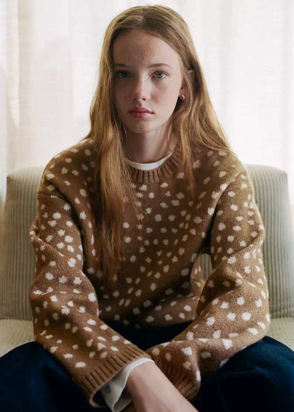 Pull-over en imprimé animal, MANGO TEEN