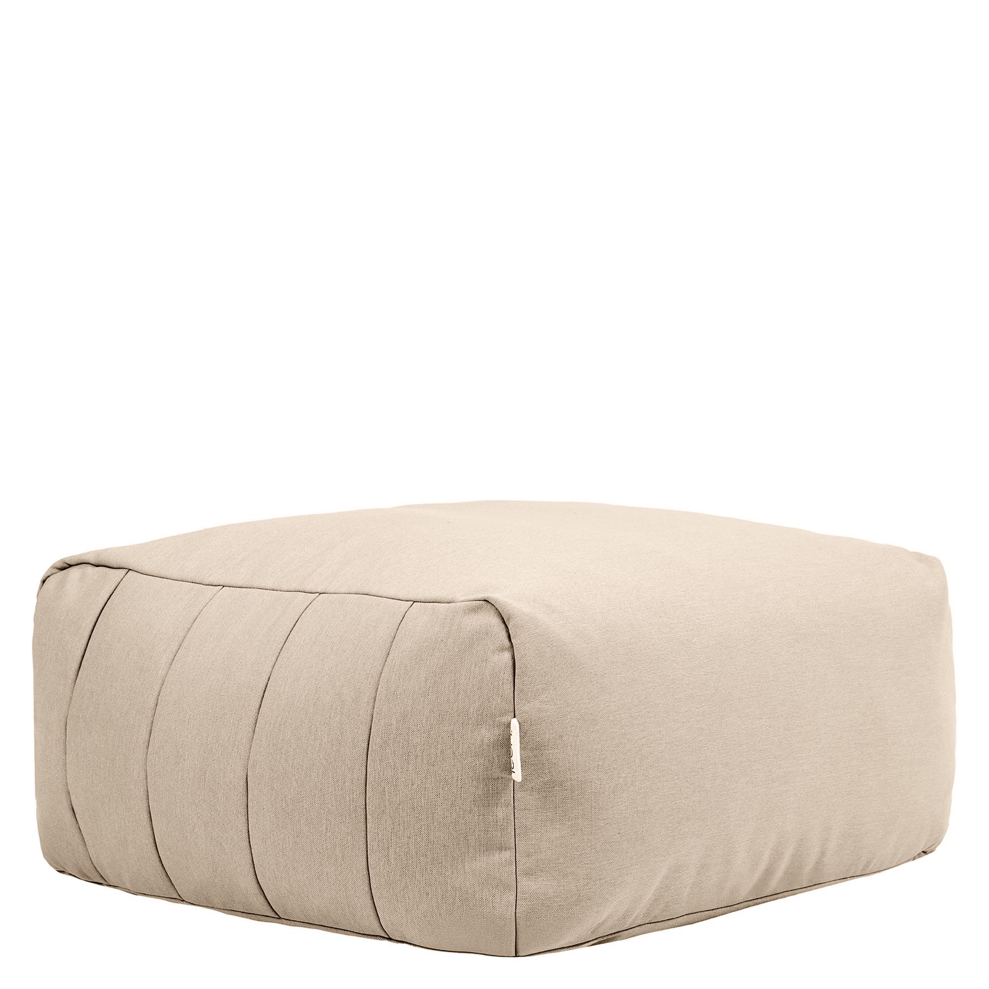 Pouf repose-pieds compressé de jardin modulable en oléfine imperméable Oeko-Tex® - ZEN, ICON