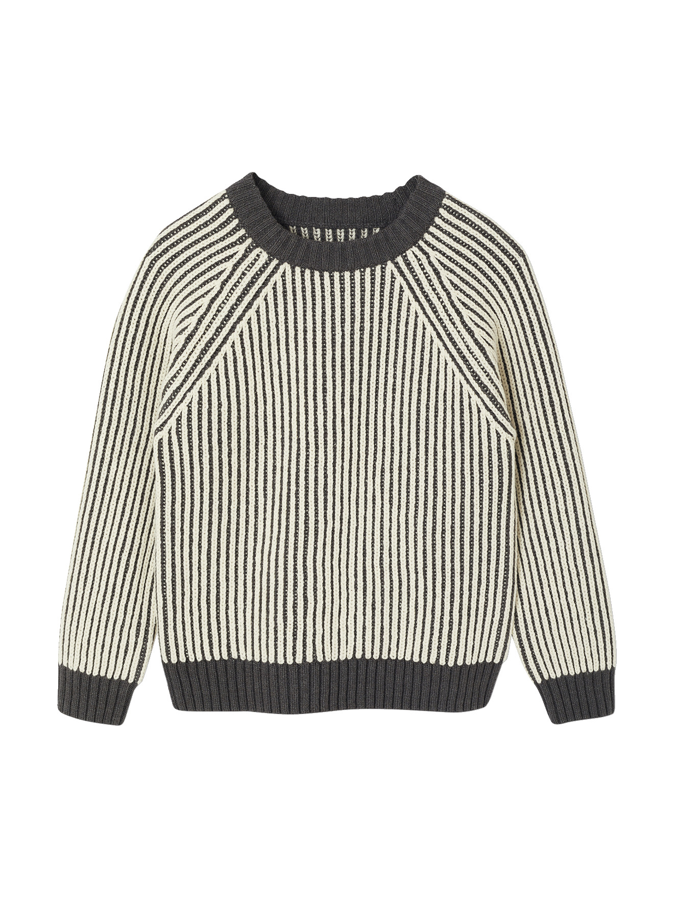 Pull maille bicolore manches longues, VERTBAUDET