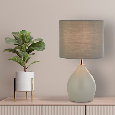 Ceramic Copper Detail Table Lamp SO'HOME