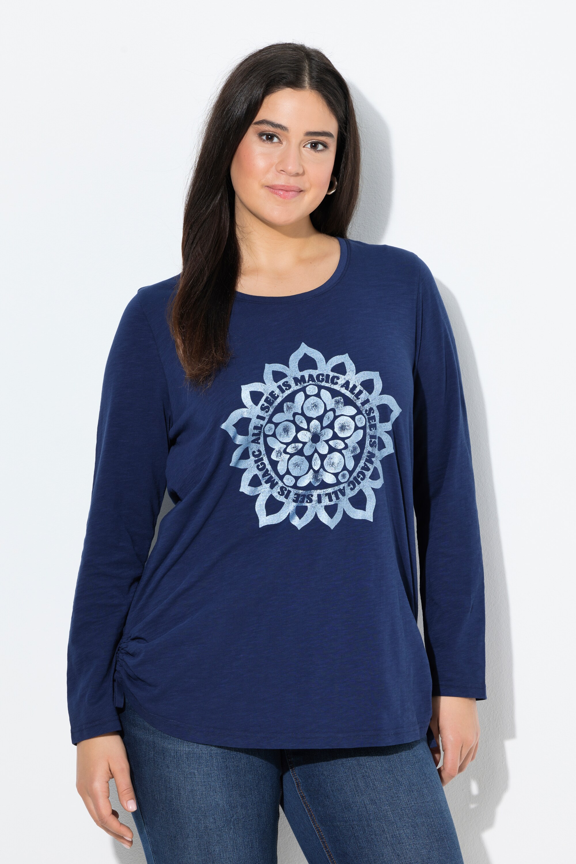 T-shirt à col rond et manches longues, ULLA POPKEN