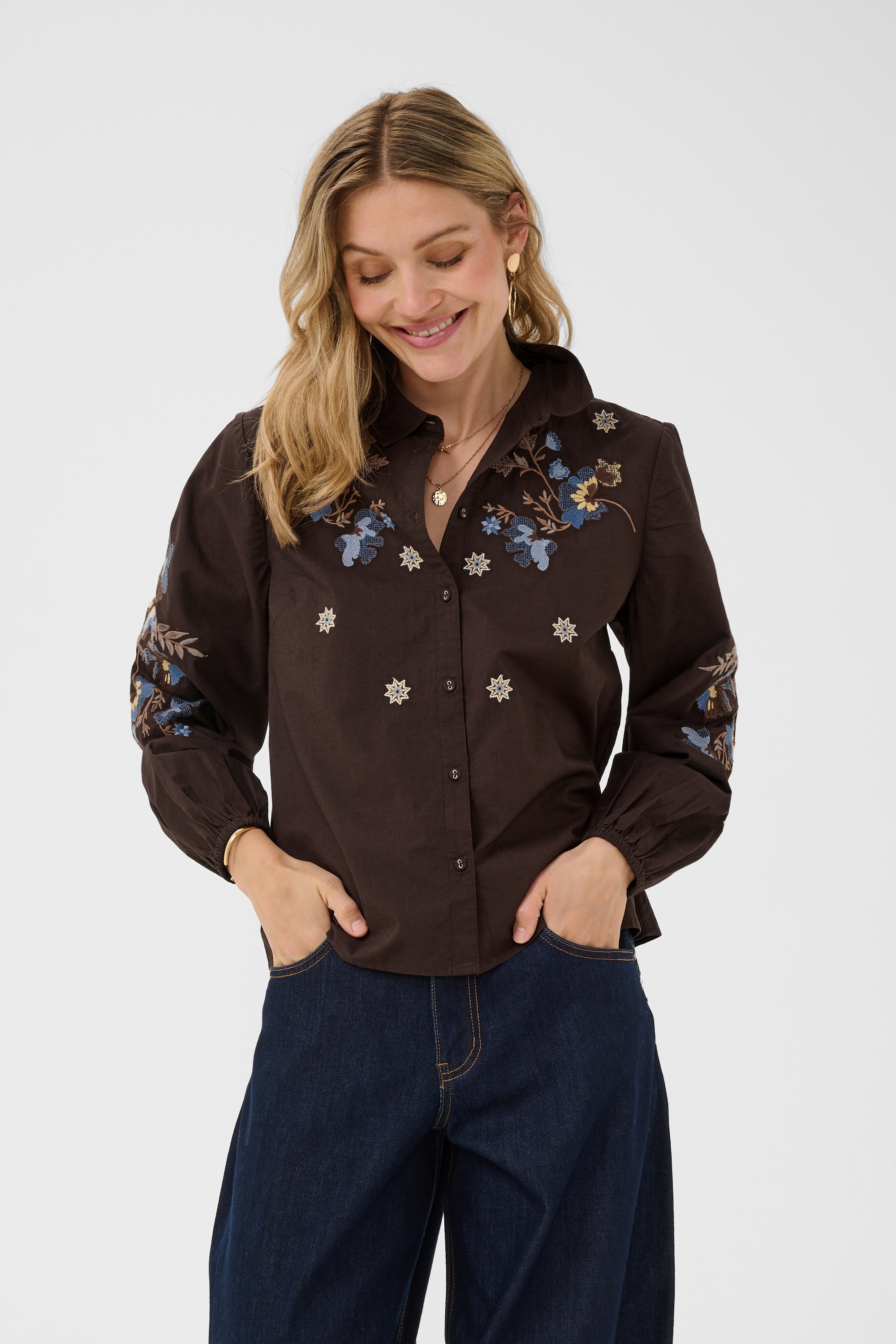 Chemise à manches longues, CREAM
