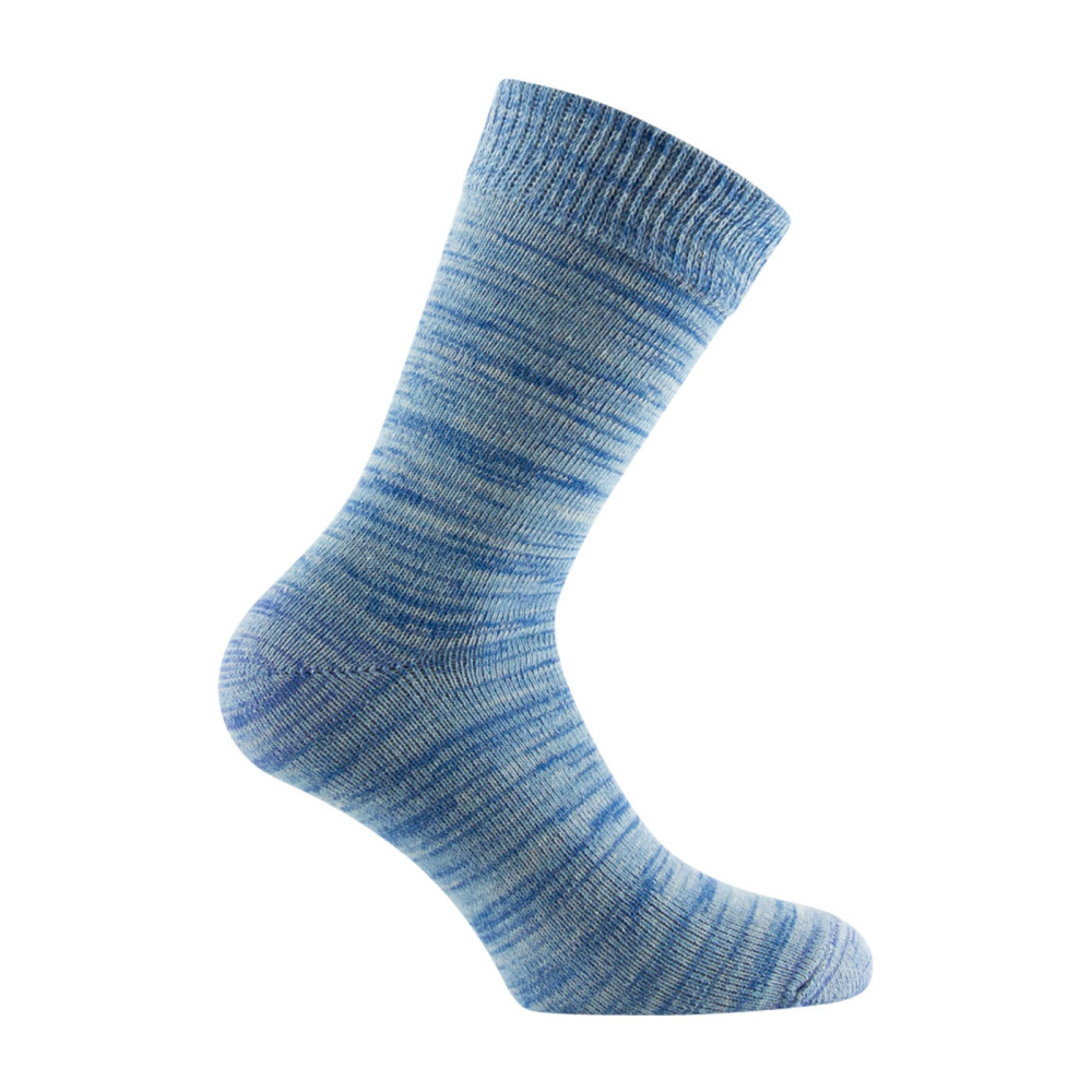 Mi-chaussettes Femme unies fil mouliné en Coton, KINDY