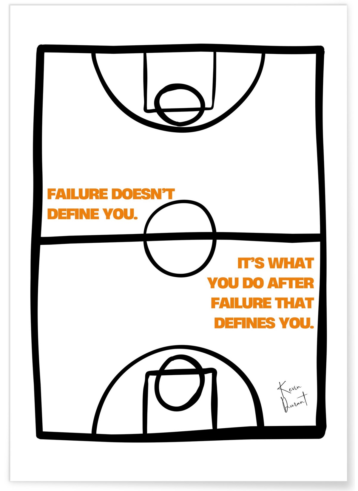 Affiche Kevin Durant - Citation détermination, L'AFFICHERIE