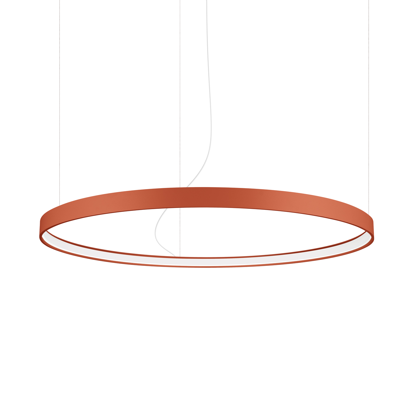 Lustre Aluminium Ocre Rouge LED 1 Rio, EDEN