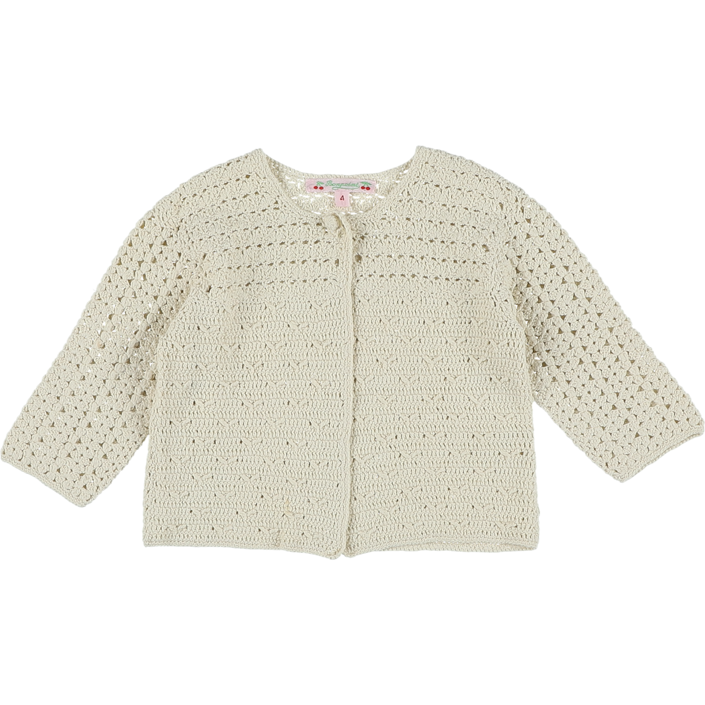 Cardigan crochet écru - Très bon état, BONPOINT
