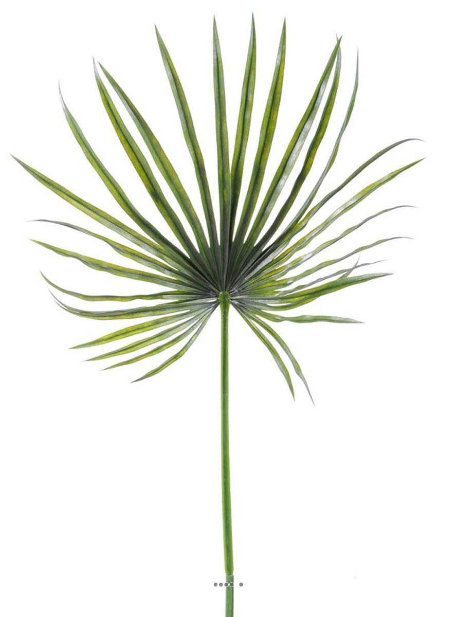 Feuille palmier Chamaerops artificielle H 130, ARTIFICIELLES