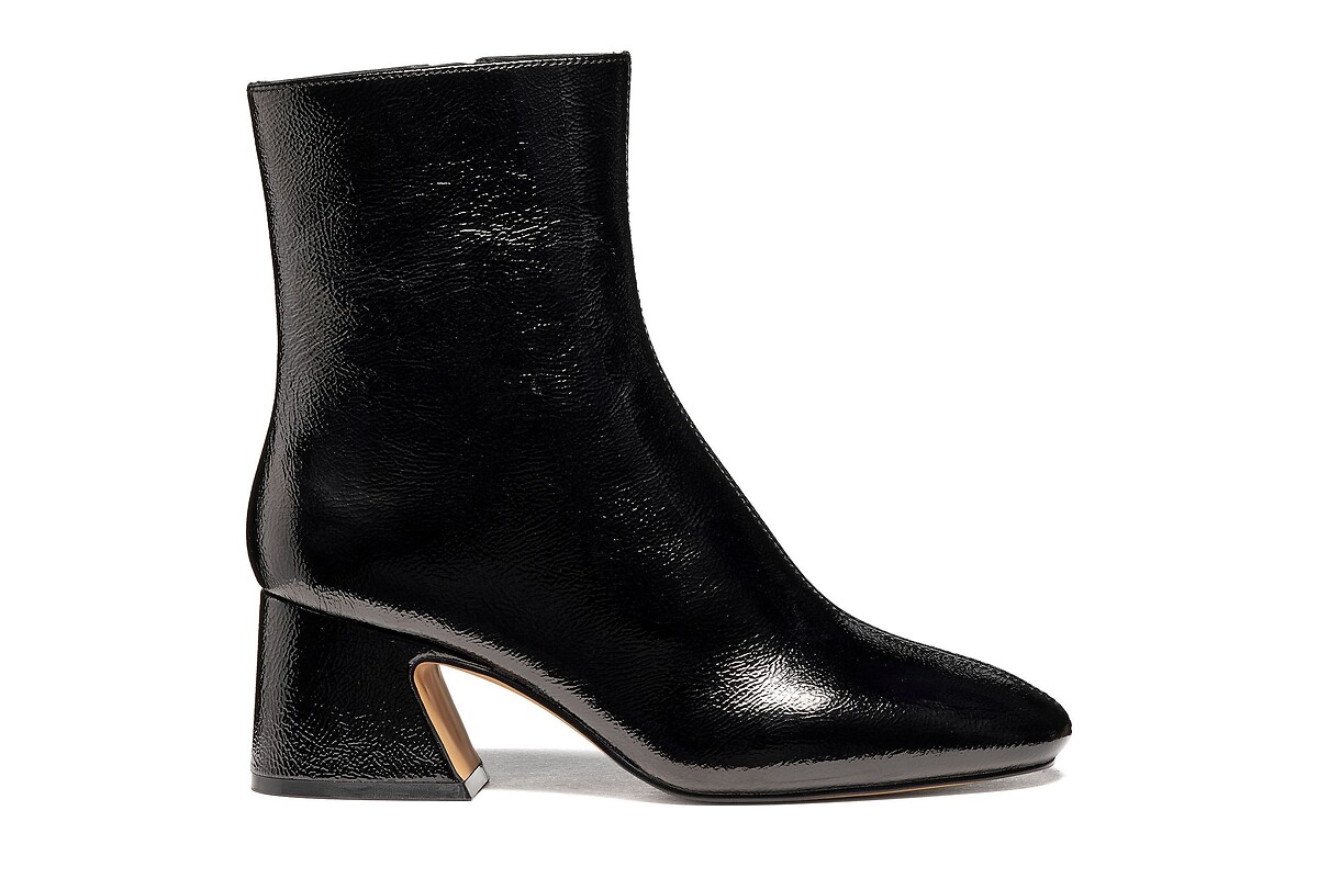 GEOX Botines de cuero charol KALIDINE