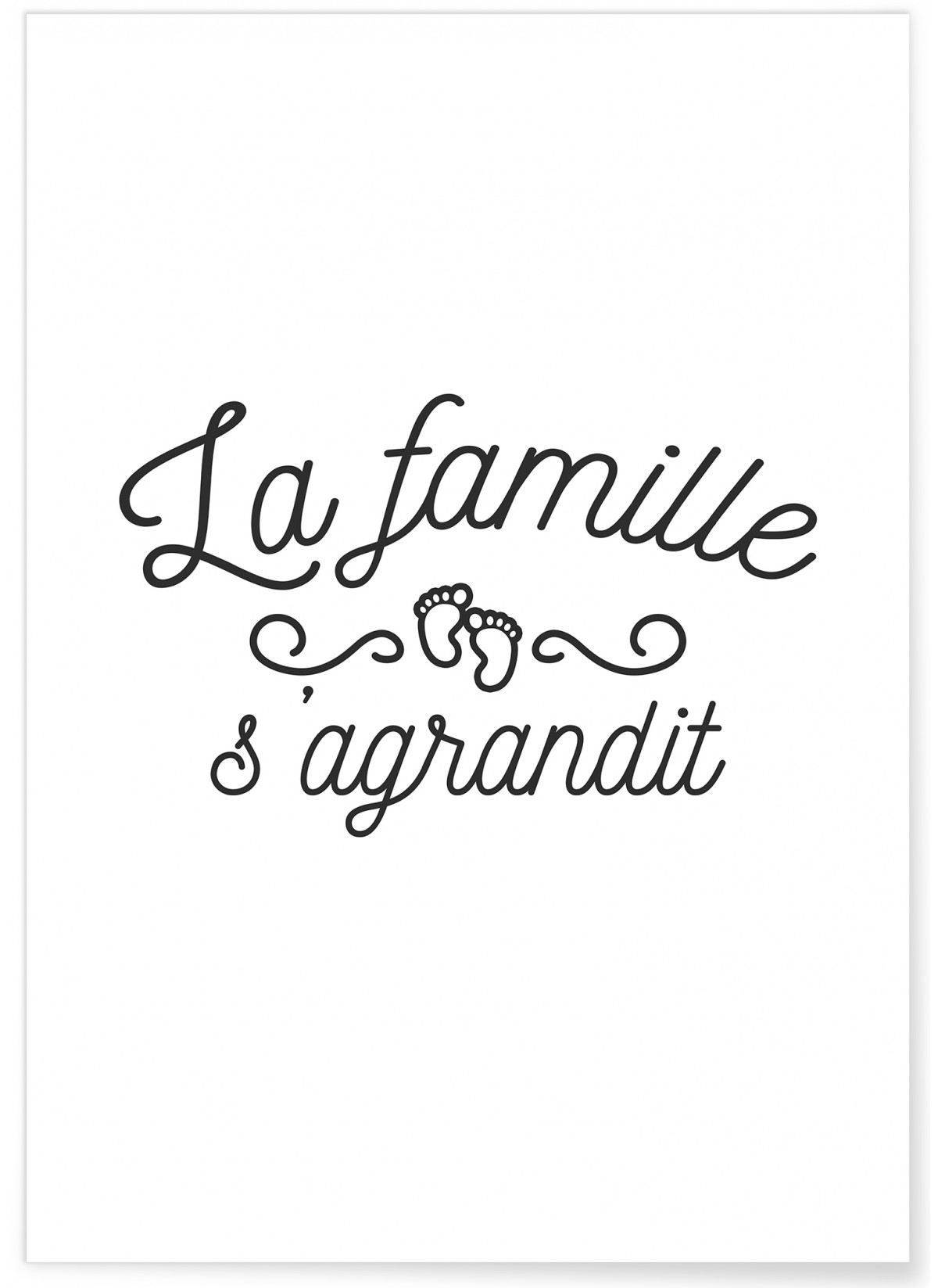 Affiche 'La famille s'agrandit', L'AFFICHERIE