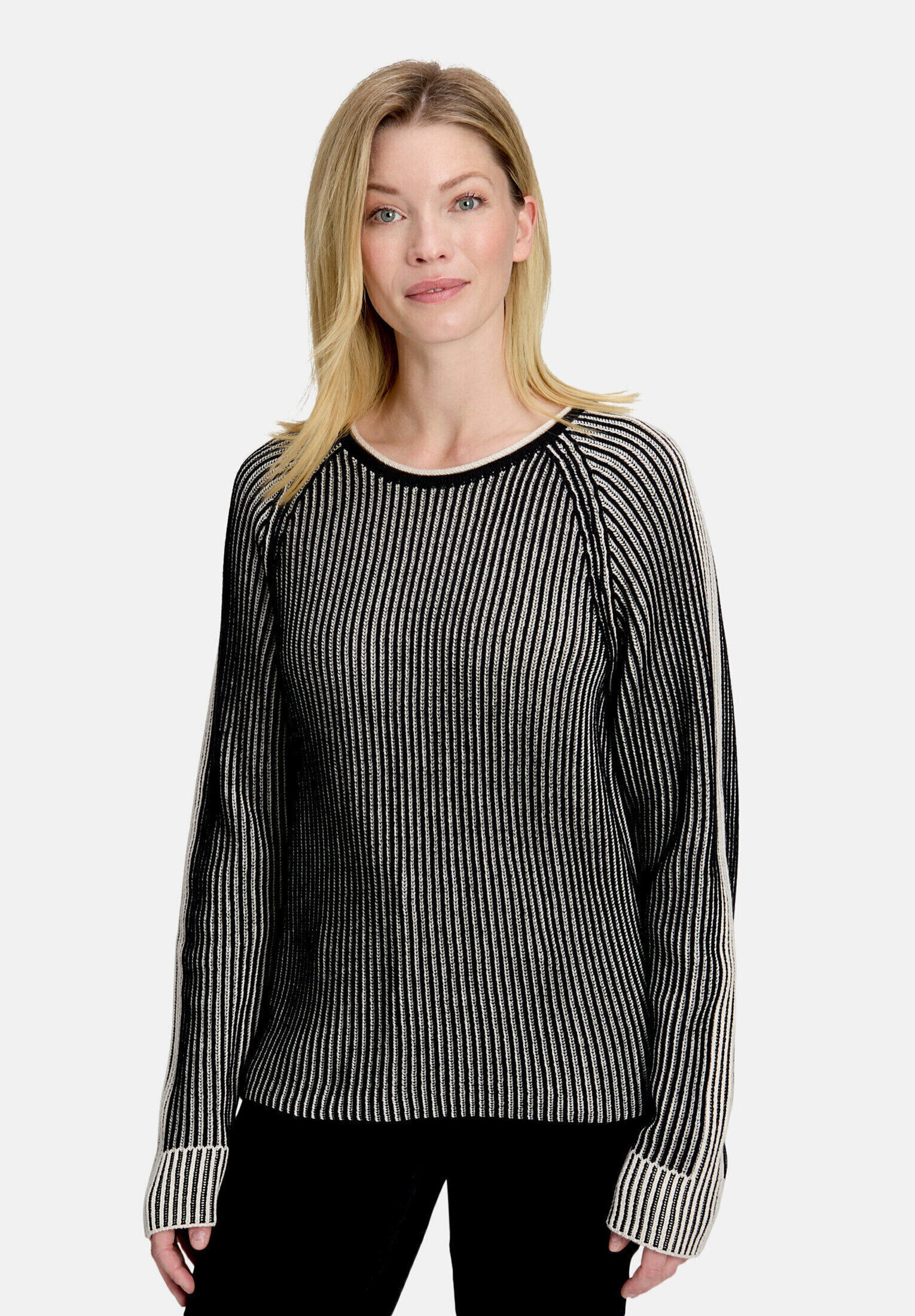 Pull-over en grosse maille de texture côtelée, BETTY BARCLAY