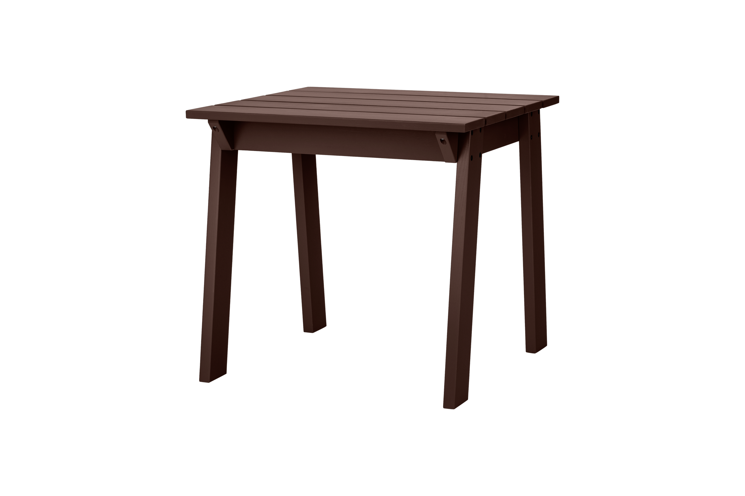 Table Navo - 79 x 77 cm, pin verni pour extérieur, NOO.MA