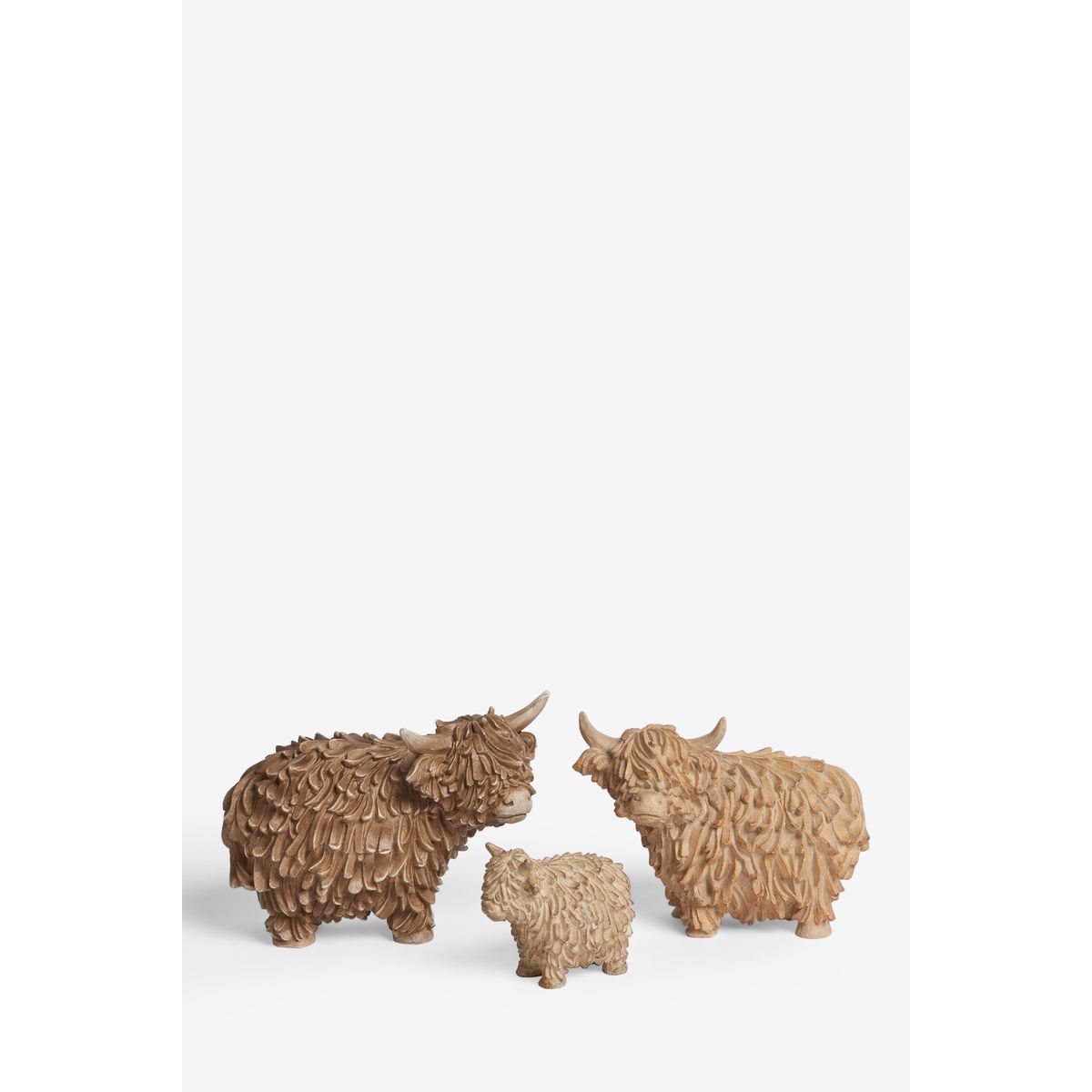 Hamish the highland cow ornements, lot de 3, NEXT