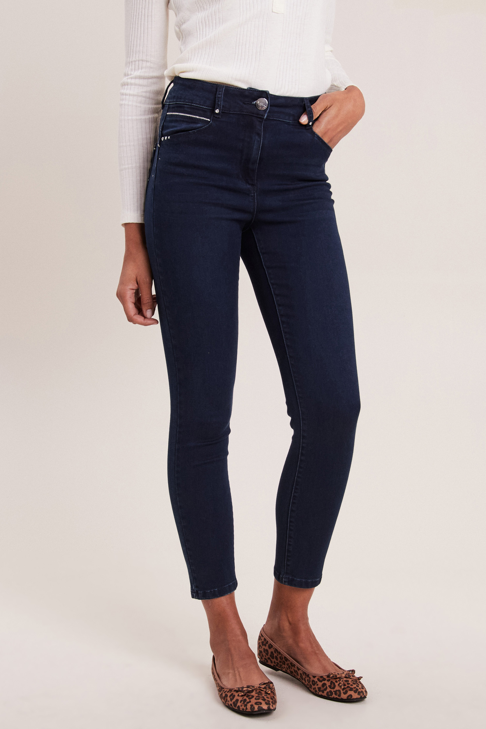 Jean ajusté taille haute, BREAL