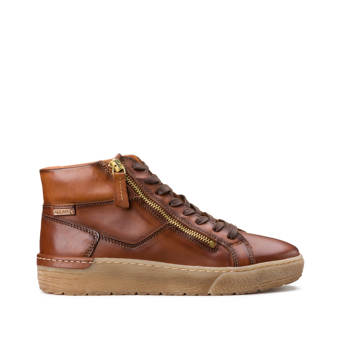 Vitoria Leather High Top Trainers