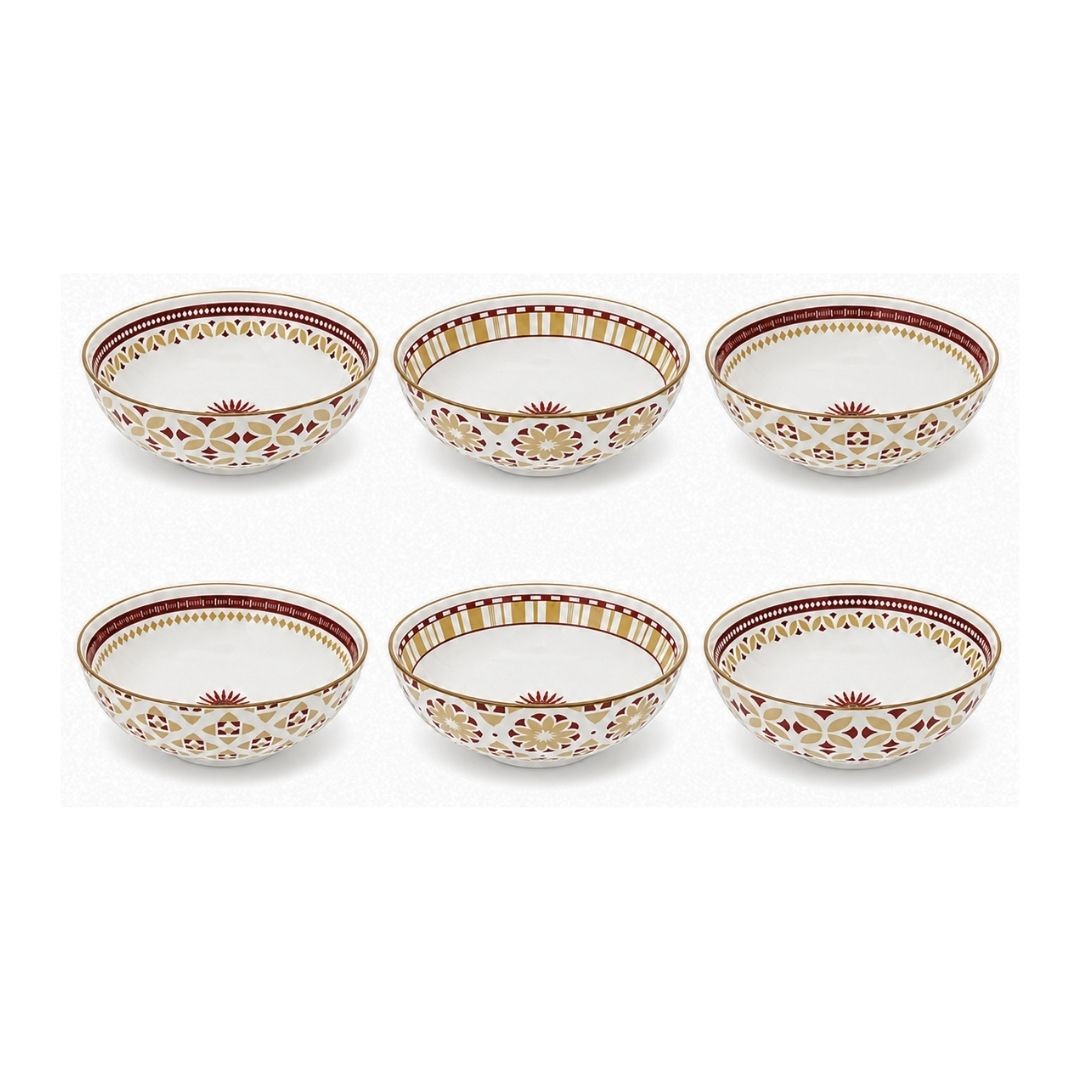 Lot de 6 assiettes creuses, SABELA, ARTIME