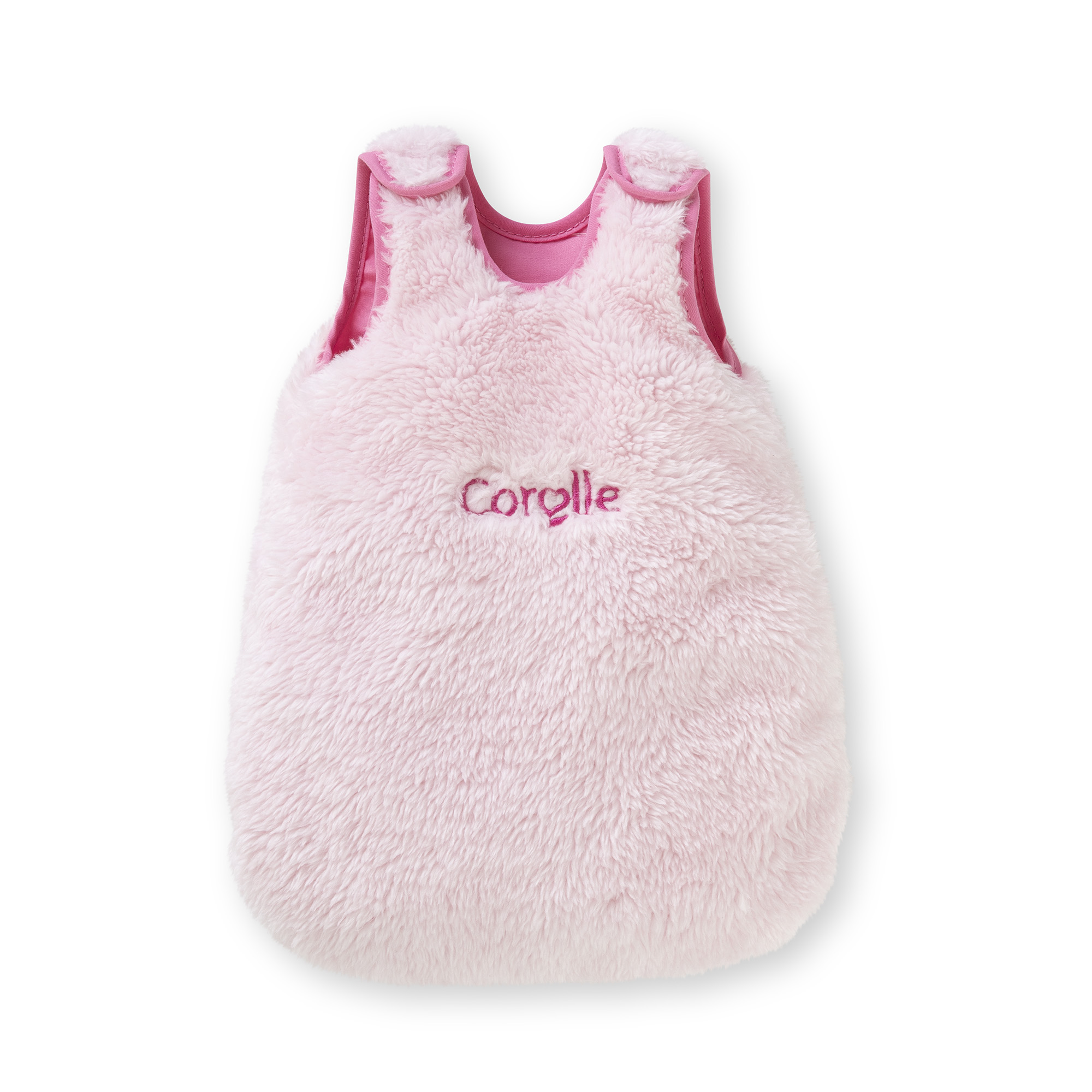 Turbulette Peluche Rose pour poupon 30 cm, COROLLE