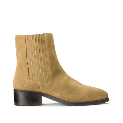 Wide Fit Suede Ankle Boots LA REDOUTE COLLECTIONS PLUS