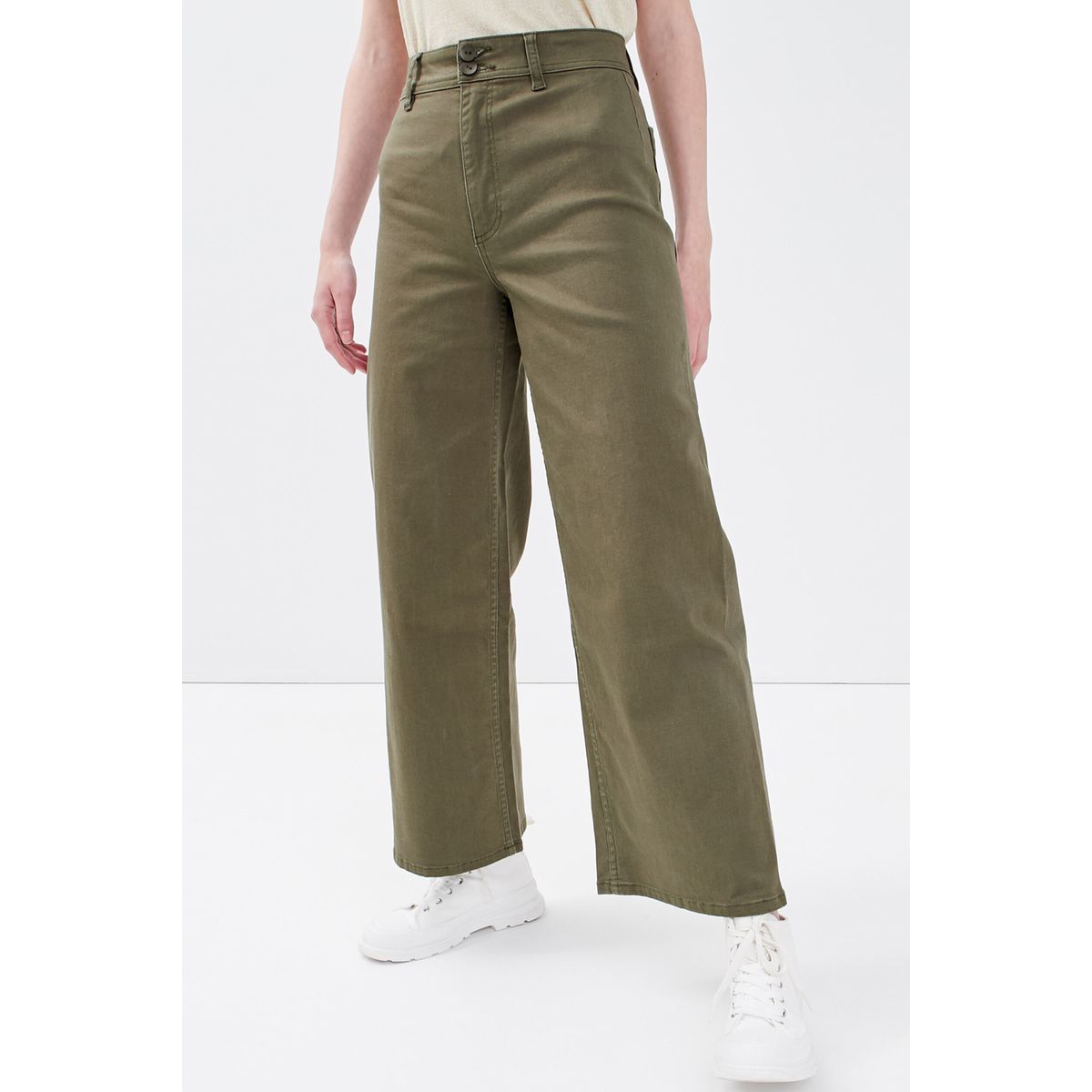 Pantalon taille haute online cache cache