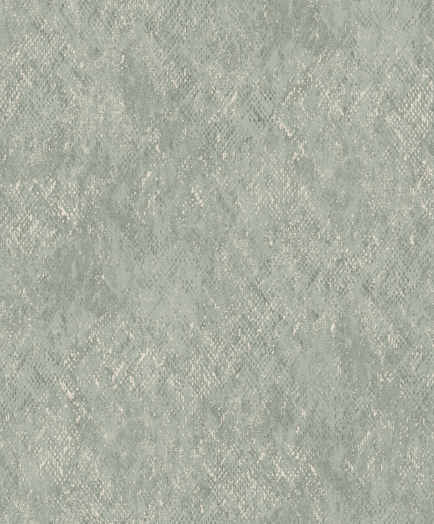 Papier peint effet peau serpent vert sauge, HEXOA
