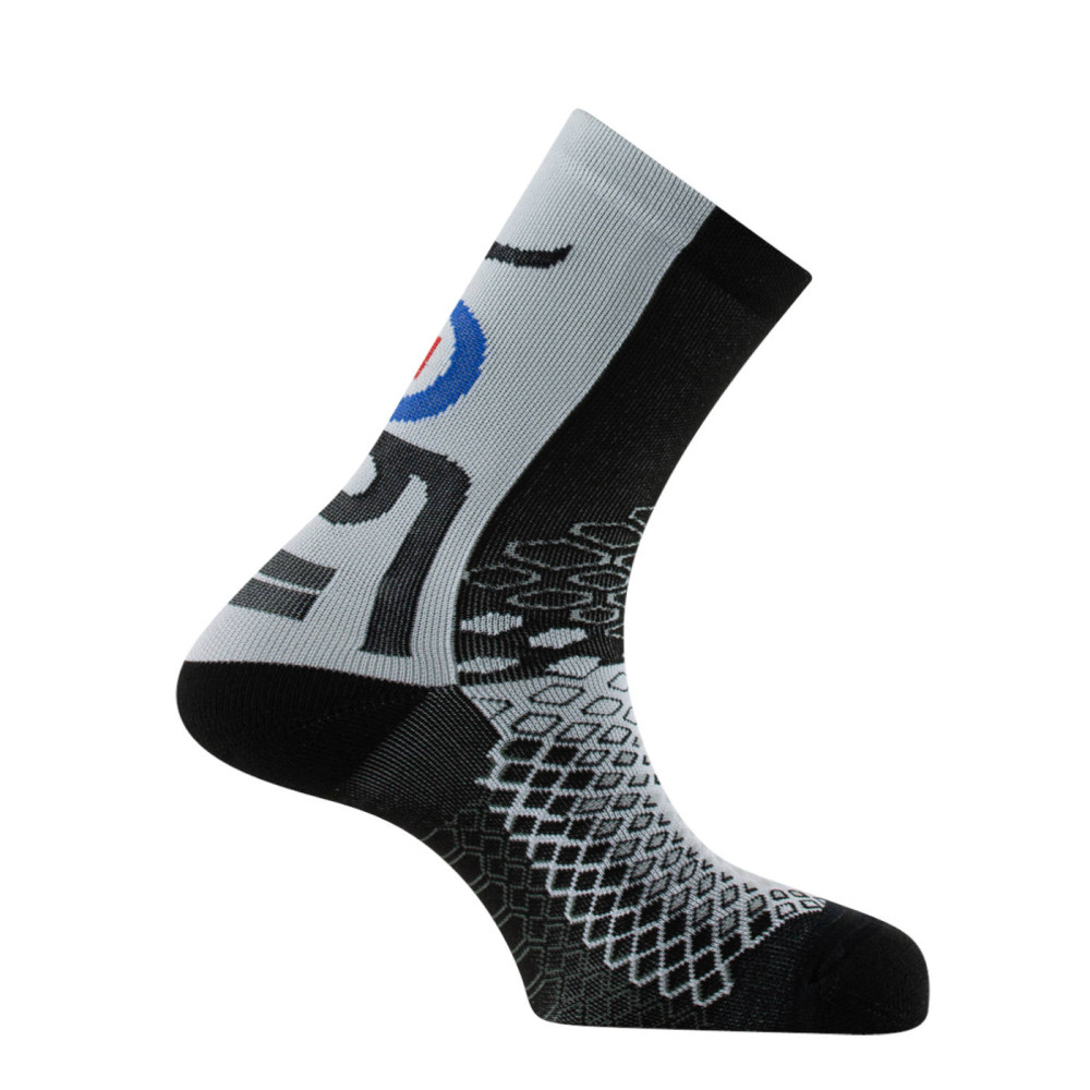 Mi-chaussettes Bike Concept en fils recyclés, THYO