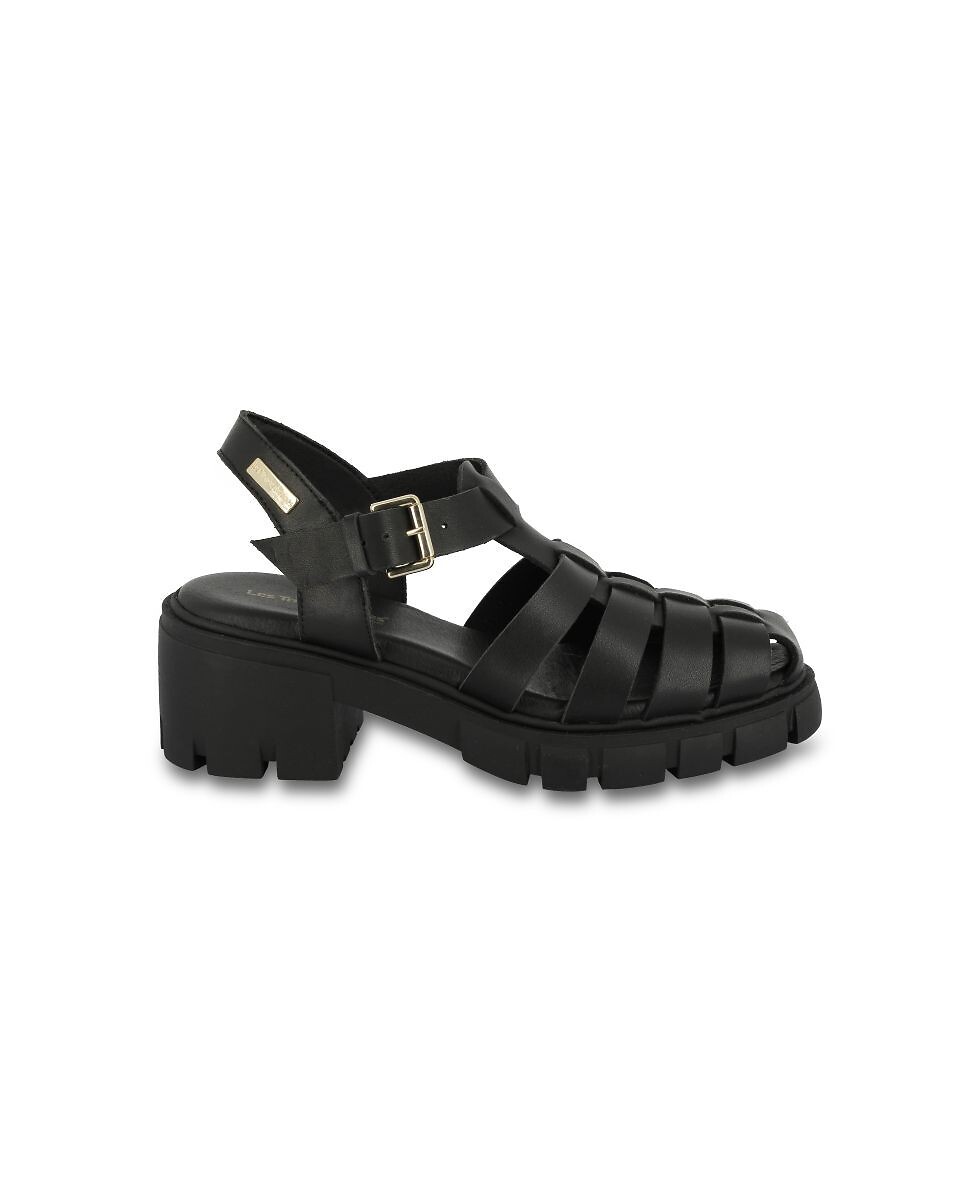 Sandales fisherman chunky en cuir Bayla