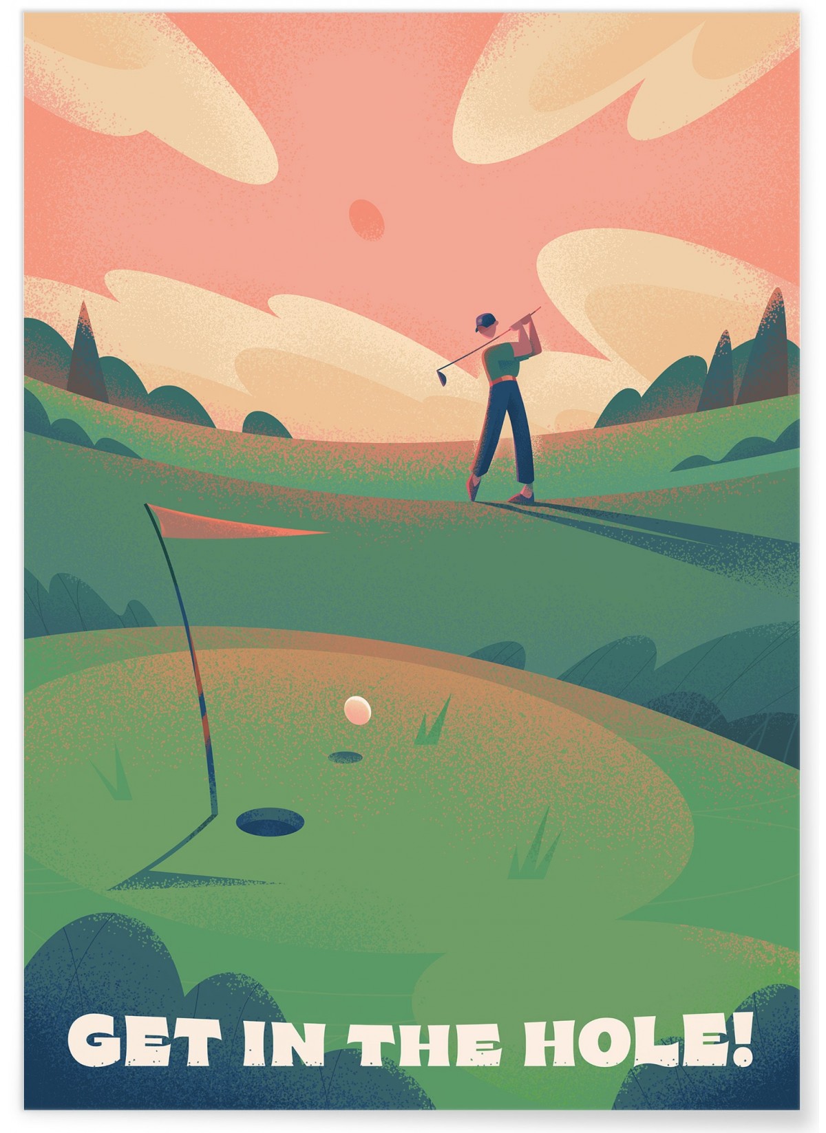 Affiche Get in the hole !, L'AFFICHERIE