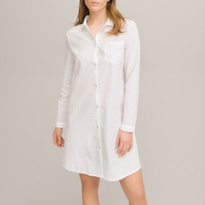 Dotted Organic Cotton Nightshirt LA REDOUTE COLLECTIONS