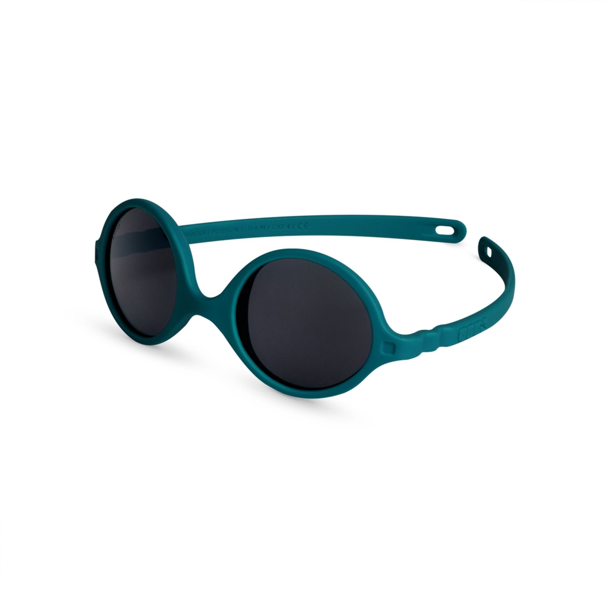 Lunettes de soleil bébé 0-1 an Diabola Vert paon, KI ET LA