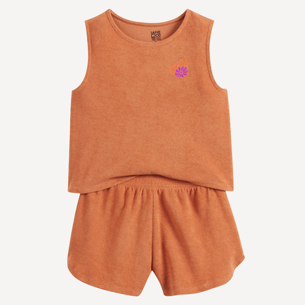 Zweiteiliges set t-shirt und shorts aus frottee kamel La Redoute Collections