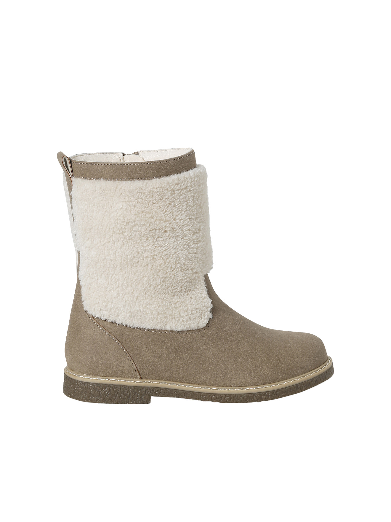 Bottes synthétique fourrées zippées, VERTBAUDET