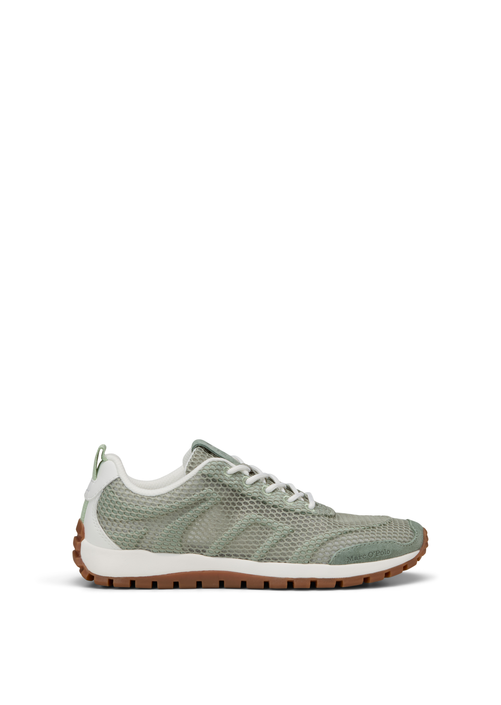 Baskets Modèle Bella en cuir de vache noble et insert en mesh, MARC O'POLO