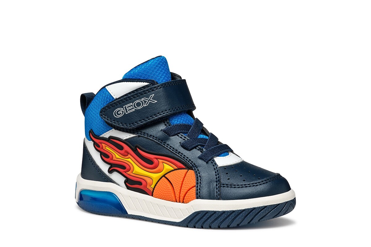 GEOX Zapatillas altas, transpirables, con LED, INEK — photo 4