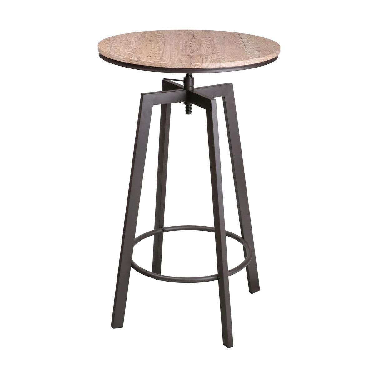 table haute ronde design industriel factory