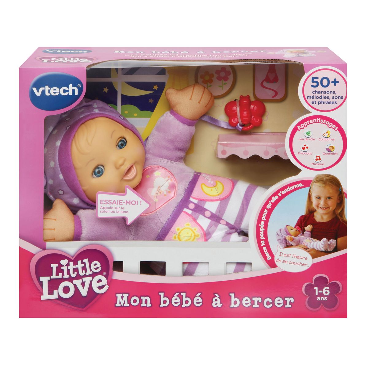 Little Love Mon Bebe A Bercer Rose Vtech La Redoute