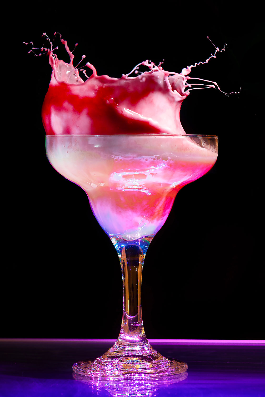 Tableau decoration cuisine cocktail rose, HEXOA