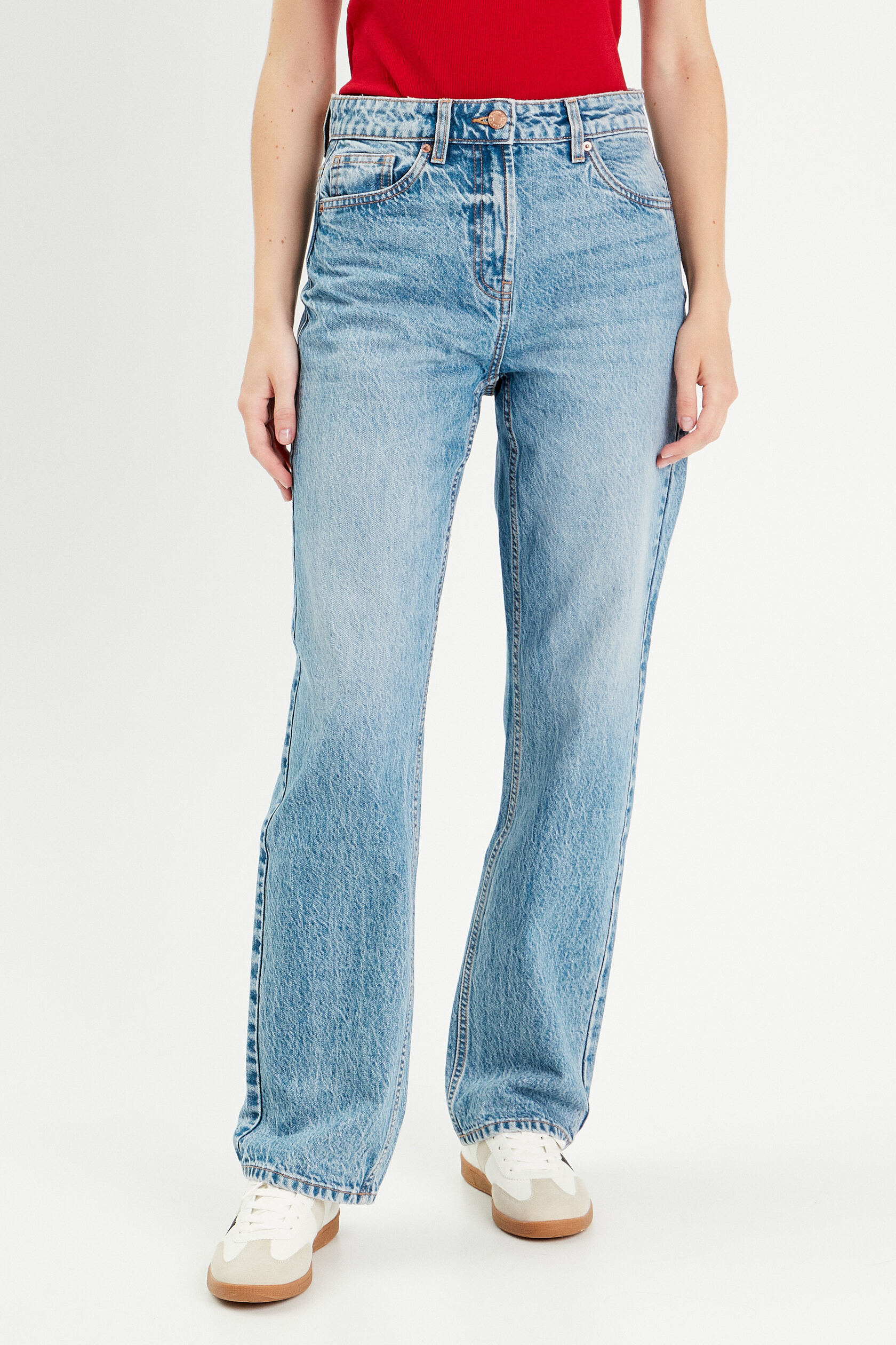 Jeans droit 5 poches, CACHE CACHE