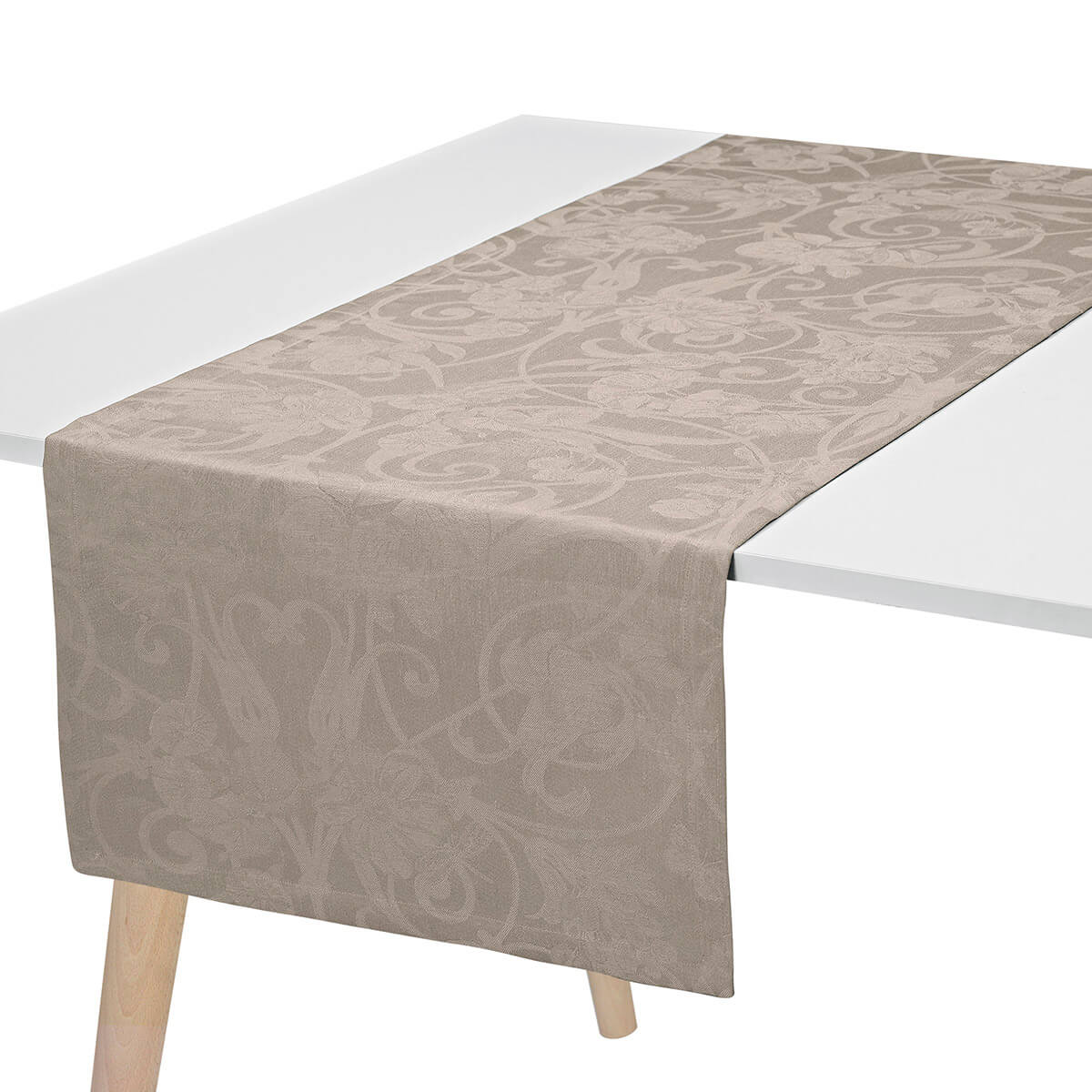 Chemin de table en Lin, TIVOLI, LE JACQUARD FRANCAIS