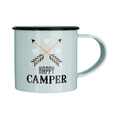 "Happy Camper" Metal Mug 350ml SO'HOME