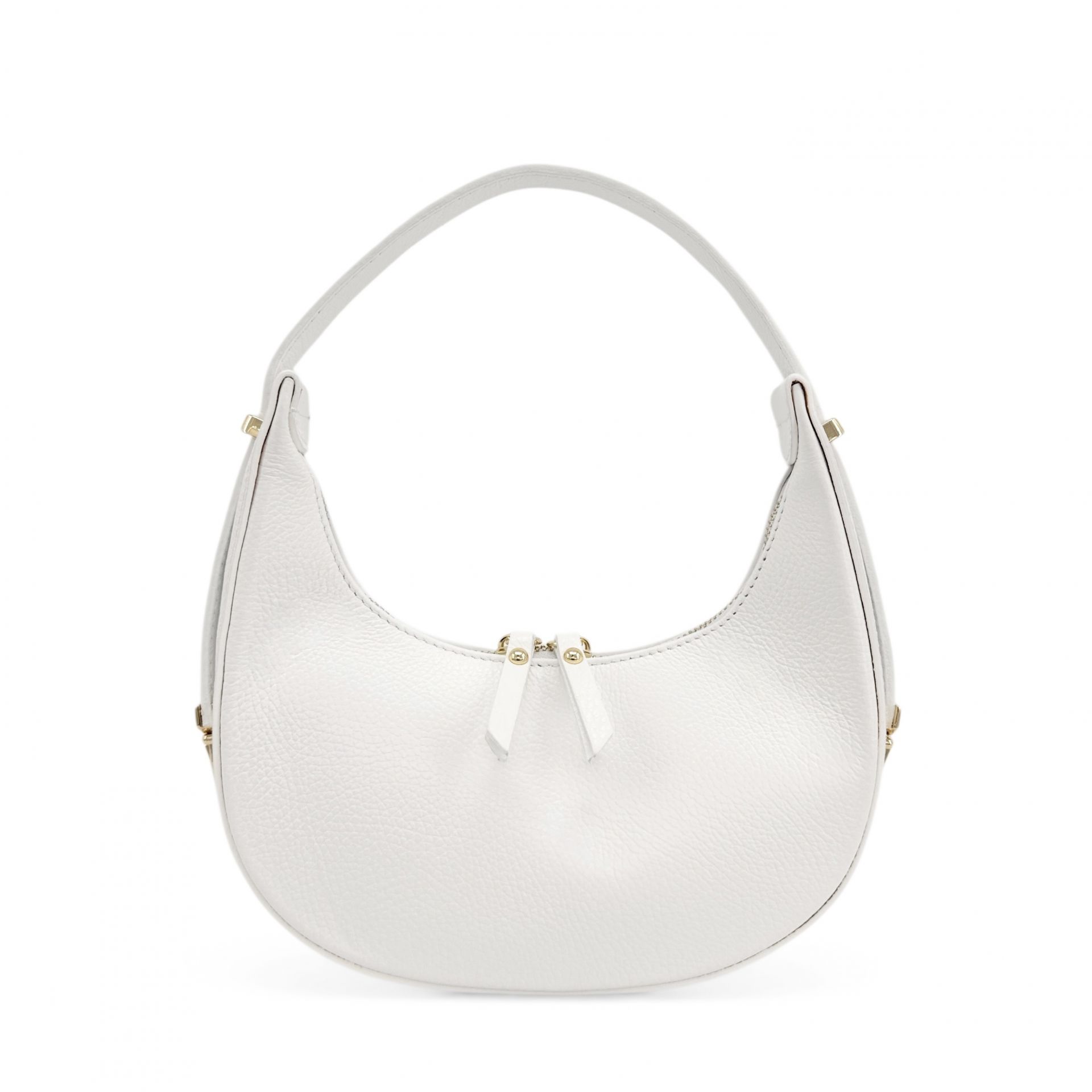 Sac demi-lune en cuir grainé SILOE, OH MY BAG