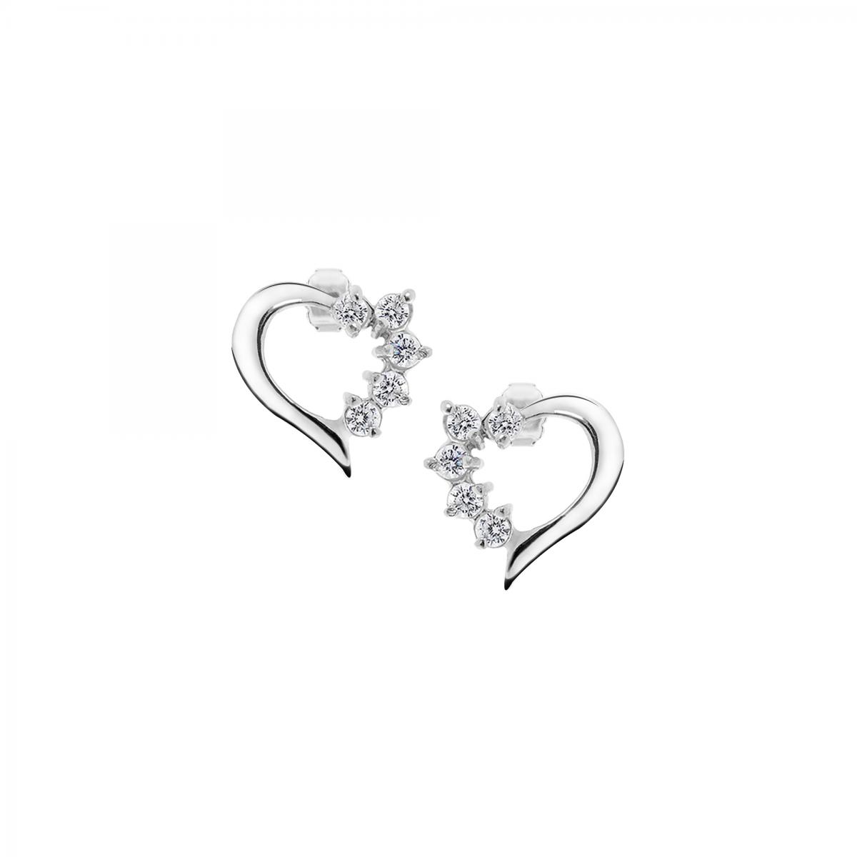 Boucles D'oreilles En Argent 925 Cuori, BLUESPIRIT