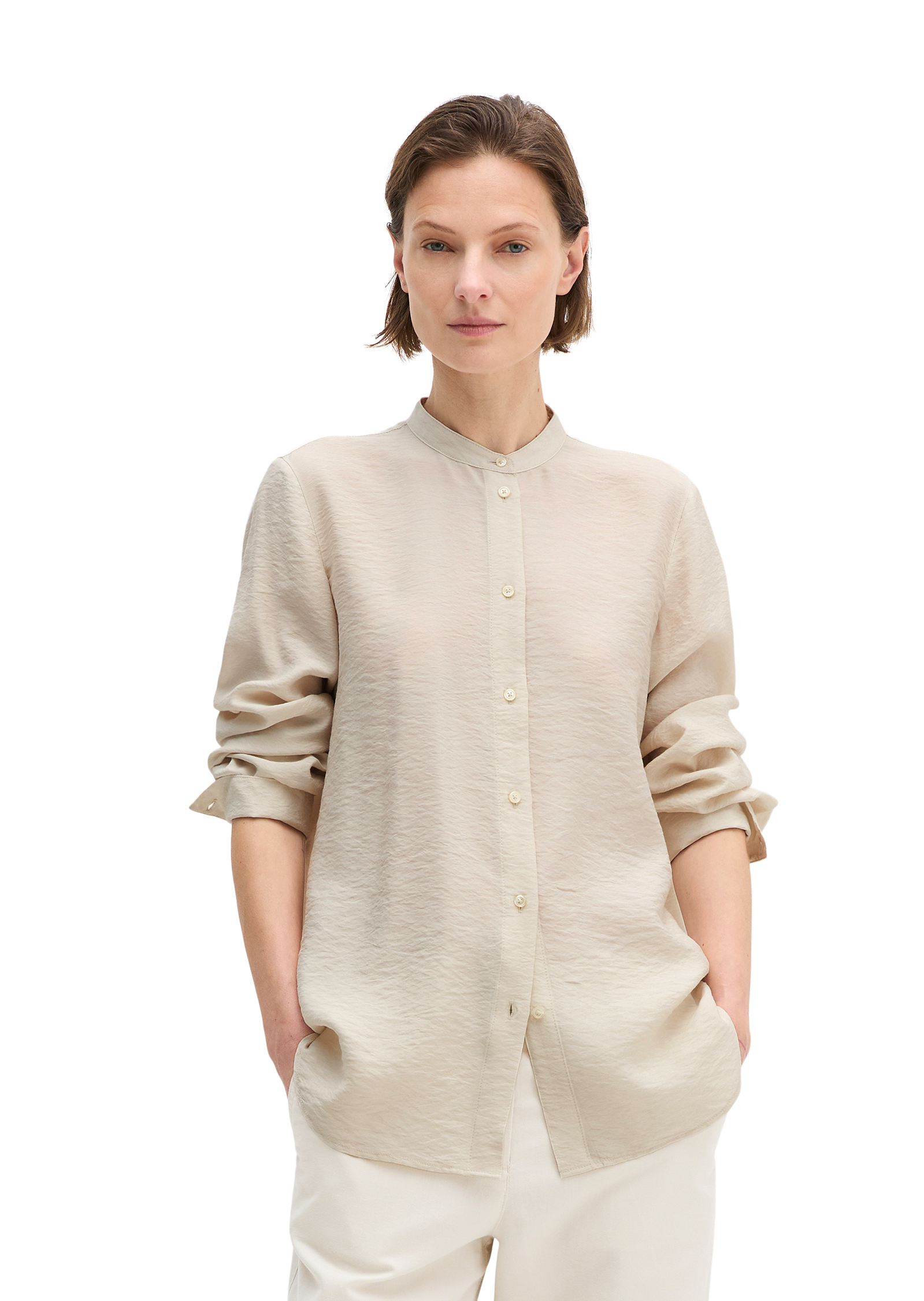 Blouse crinkle regular en mélange de viscose, MARC O'POLO